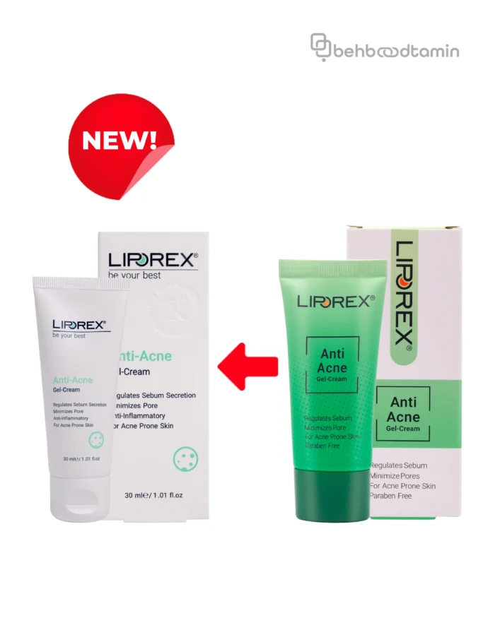 ژل کرم ضد جوش لیپورکس Liporex حجم 30 میلی لیتر