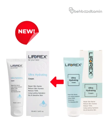 کرم آبرسان مناسب پوست خشک و حساس لیپورکس Liporex حجم 50 میلی لیتر