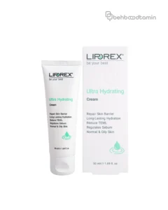 کرم آبرسان مناسب پوست نرمال تا چرب لیپورکس Liporex حجم 50 میلی لیتر