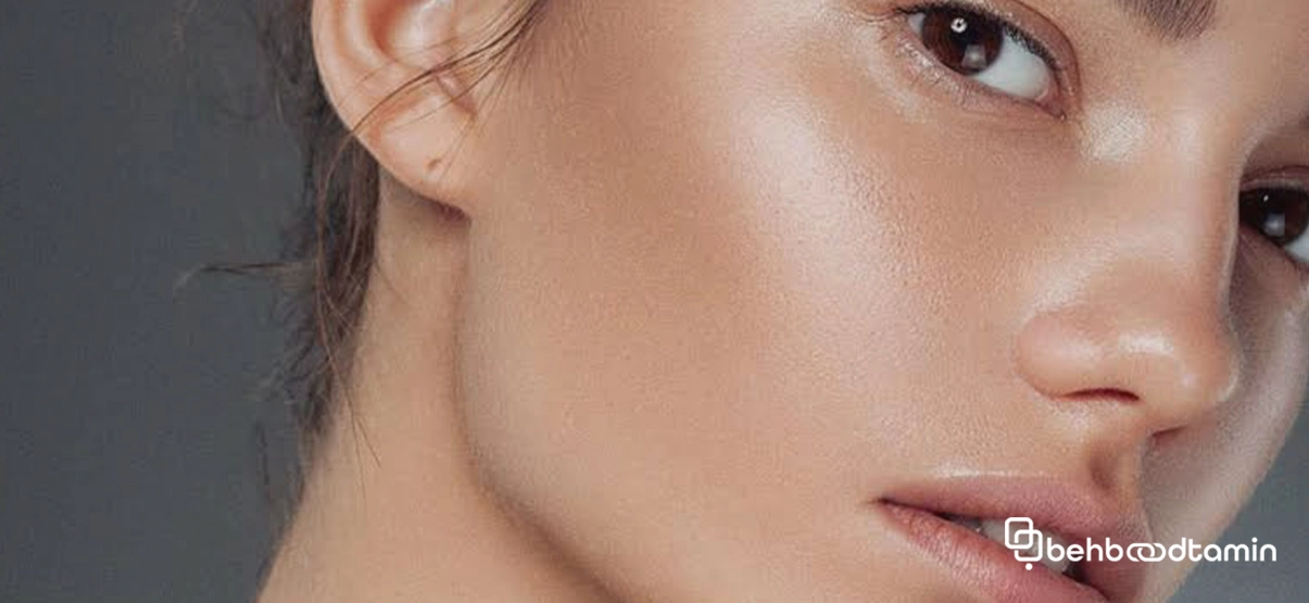 علت های براق بودن پوست
